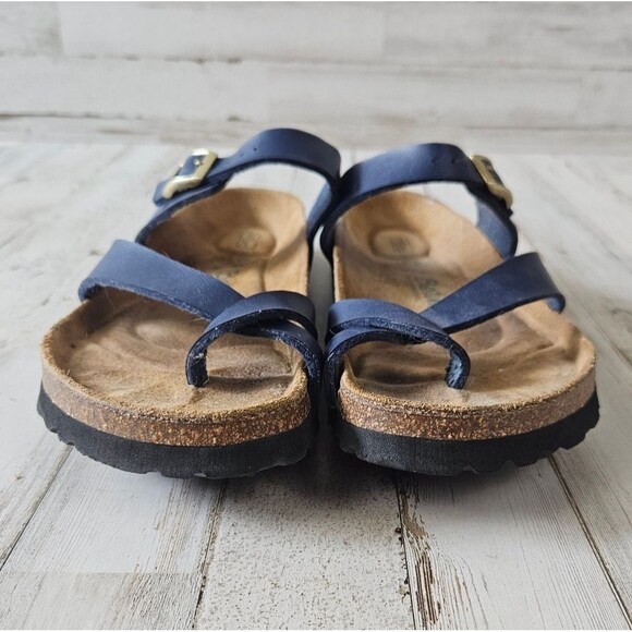 Betula Mia Soft Sandals Navy Blue Straps Casual Size 40/9 - Picture 2 of 6